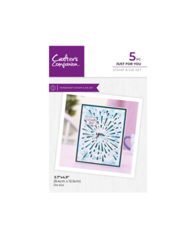 Crafter's Companion Confetti Cut In Dies Stamp & Die Just For You (CC-STD-JUFY) (DISCONTINUED)