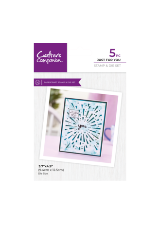 Crafter's Companion Confetti Cut In Dies Stamp & Die Just For You (CC-STD-JUFY) (DISCONTINUED) Crafter's Companion Confetti Cut In Dies Stamp & Die Just For You (CC-STD-JUFY) (DISCONTINUED)