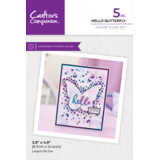 Crafter's Companion Confetti Cut In Dies Stamp & Die Hello Butterfly (CC-STD-HEBU) (DISCONTINUED)