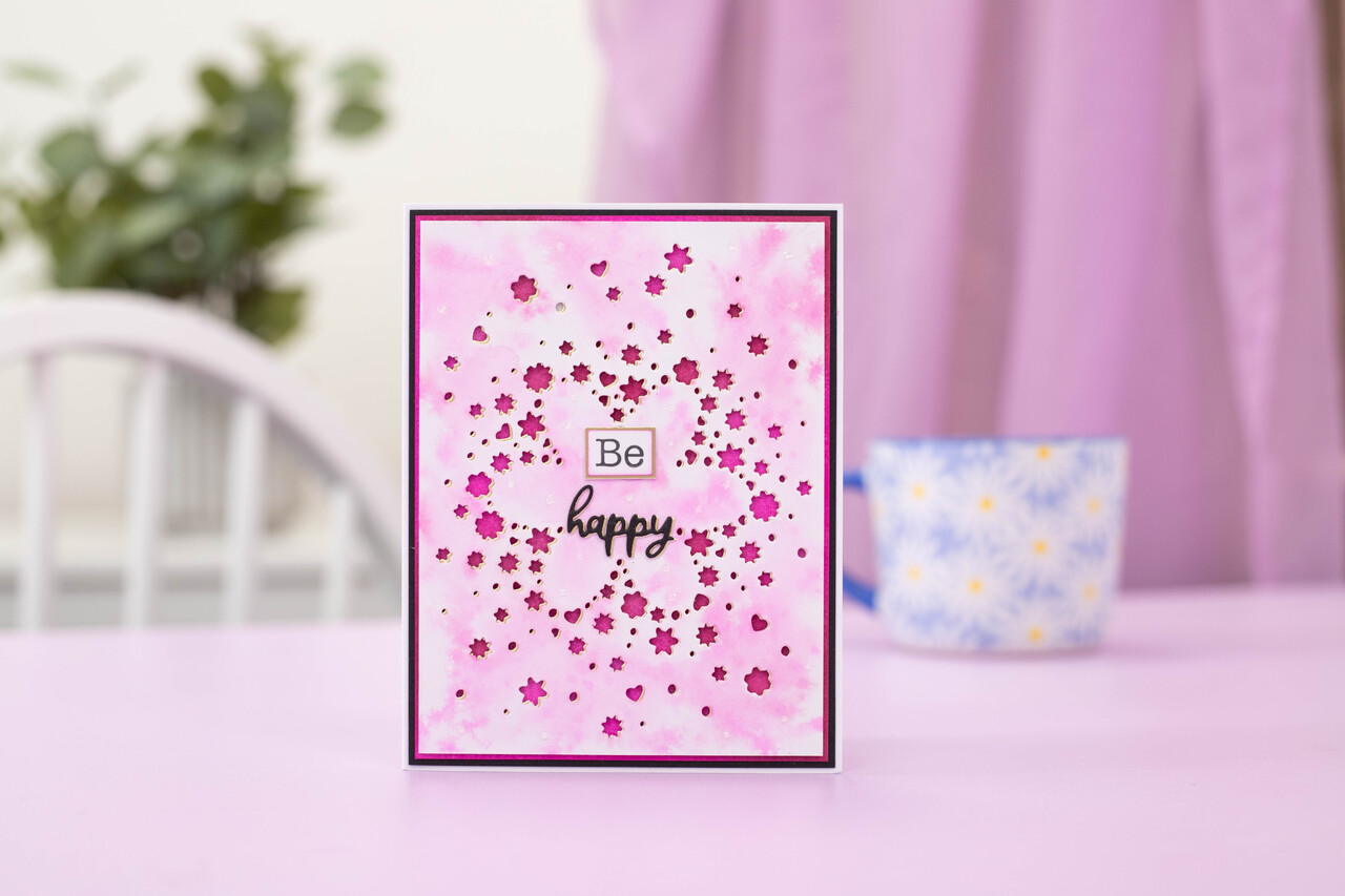 Crafter's Companion Confetti Cut In Dies Stamp & Die Happy Flowers (CC-STD-HAFL) (DISCONTINUED)