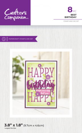 Crafter's Companion Seasonal CACD Stamps & Dies Best Birthday (CC-STD-BEBI) (DISCONTINUED) Crafter's Companion Seasonal CACD Stamps & Dies Best Birthday (CC-STD-BEBI) (DISCONTINUED)