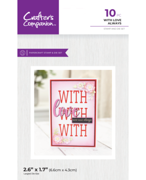 Crafter's Companion Seasonal CACD Stamps & Dies With Love Always (CC-STD-WILO) (DISCONTINUED)