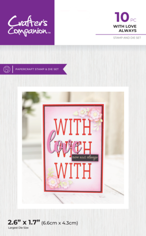 Crafter's Companion Seasonal CACD Stamps & Dies With Love Always (CC-STD-WILO) (DISCONTINUED) Crafter's Companion Seasonal CACD Stamps & Dies With Love Always (CC-STD-WILO) (DISCONTINUED)