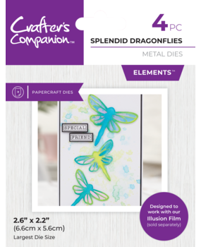 Crafter's Companion Fantasy Film Metal Dies Elements Splendid Dragonflies (CC-MD-ELE-SPDR) (DISCONTINUED)