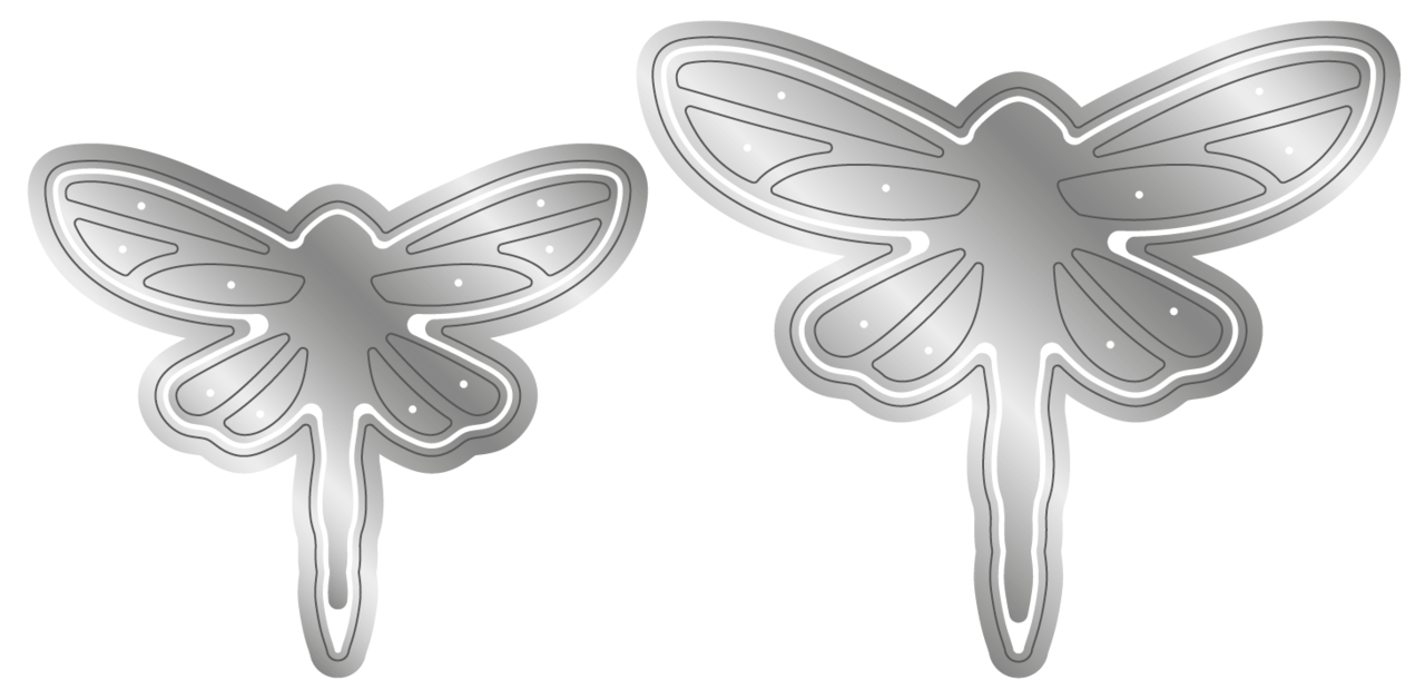 Crafter's Companion Fantasy Film Metal Dies Elements Splendid Dragonflies (CC-MD-ELE-SPDR) (DISCONTINUED)
