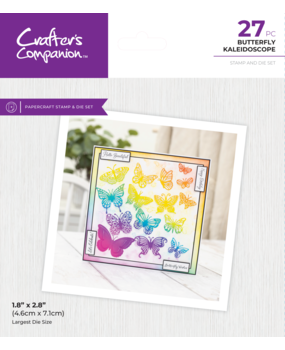 Crafter's Companion Butterfly Kaleidoscope Stamp & Die (CC-STD-BUKAL) (DISCONTINUED) Crafter's Companion Butterfly Kaleidoscope Stamp & Die (CC-STD-BUKAL) (DISCONTINUED)