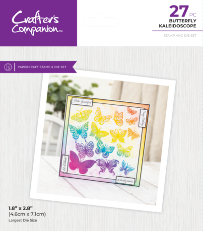 Crafter's Companion Butterfly Kaleidoscope Stamp & Die (CC-STD-BUKAL) (DISCONTINUED) Crafter's Companion Butterfly Kaleidoscope Stamp & Die (CC-STD-BUKAL) (DISCONTINUED)
