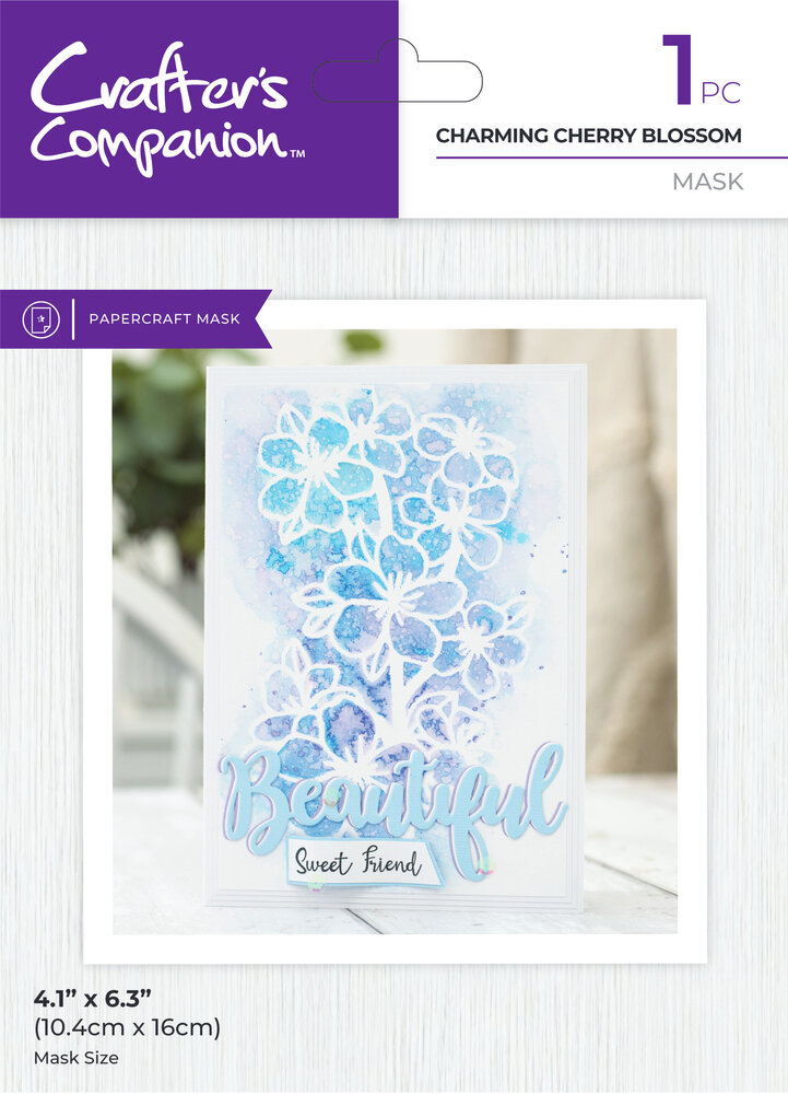 Crafter's Companion Charming Cherry Blossom Mask (CC-MASK-CHCHB) (DISCONTINUED)