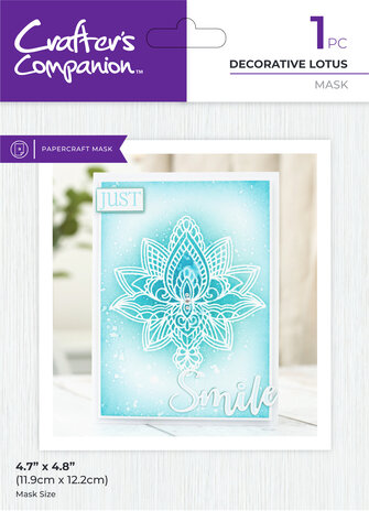Crafter's Companion Decorative Lotus Mask (CC-MASK-DELOT) (DISCONTINUED) Crafter's Companion Decorative Lotus Mask (CC-MASK-DELOT) (DISCONTINUED)