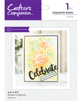 Crafter's Companion Exquisite Rose Mask (CC-MASK-EXROS) (DISCONTINUED) Crafter's Companion Exquisite Rose Mask (CC-MASK-EXROS) (DISCONTINUED)