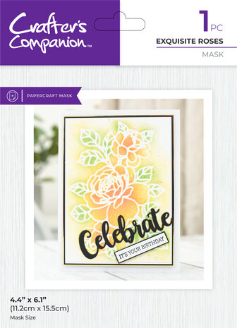 Crafter's Companion Exquisite Rose Mask (CC-MASK-EXROS) (DISCONTINUED) Crafter's Companion Exquisite Rose Mask (CC-MASK-EXROS) (DISCONTINUED)