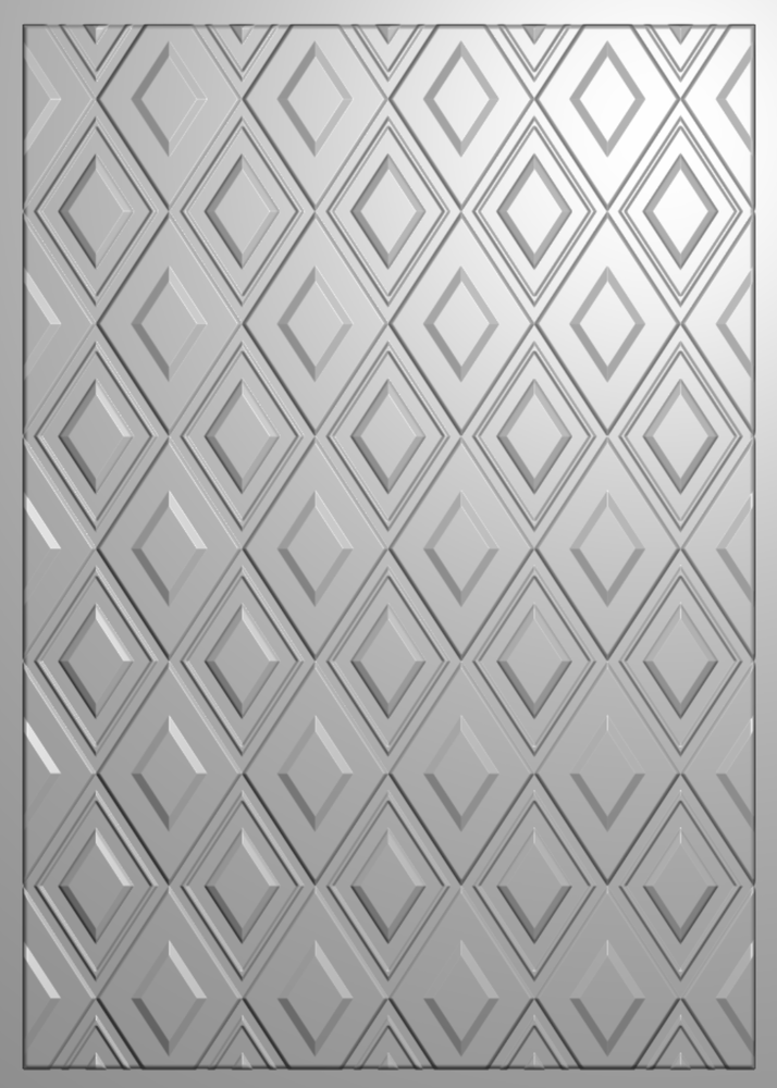 Crafter's Companion Bold 3D Folders 5x7 Inch 3D Embossing Folder Classic Diamonds (CC-EF5-3D-CLDI) (DISCONTINUED) Crafter's Companion Bold 3D Folders 5x7 Inch 3D Embossing Folder Classic Diamonds (CC-EF5-3D-CLDI) (DISCONTINUED)