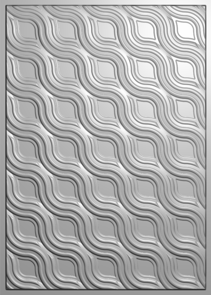 Crafter's Companion Bold 3D Folders 5x7 Inch 3D Embossing Folder Contemporary Waves (CC-EF5-3D-COWA) (DISCONTINUED) Crafter's Companion Bold 3D Folders 5x7 Inch 3D Embossing Folder Contemporary Waves (CC-EF5-3D-COWA) (DISCONTINUED)