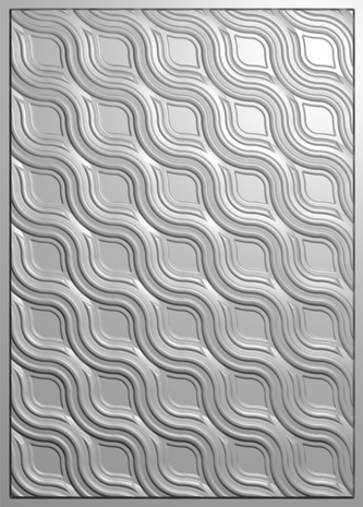 Crafter's Companion Bold 3D Folders 5x7 Inch 3D Embossing Folder Contemporary Waves (CC-EF5-3D-COWA) (DISCONTINUED) Crafter's Companion Bold 3D Folders 5x7 Inch 3D Embossing Folder Contemporary Waves (CC-EF5-3D-COWA) (DISCONTINUED)