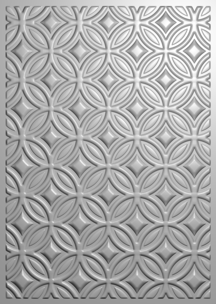 Crafter's Companion Bold 3D Folders 5x7 Inch 3D Embossing Folder Retro Circles (CC-EF5-3D-RECI) (DISCONTINUED)