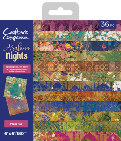 Crafter's Companion Arabian Nights 6x6 Inch Paper Pad (AN-PAD6) (DISCONTINUED) Crafter's Companion Arabian Nights 6x6 Inch Paper Pad (AN-PAD6) (DISCONTINUED)