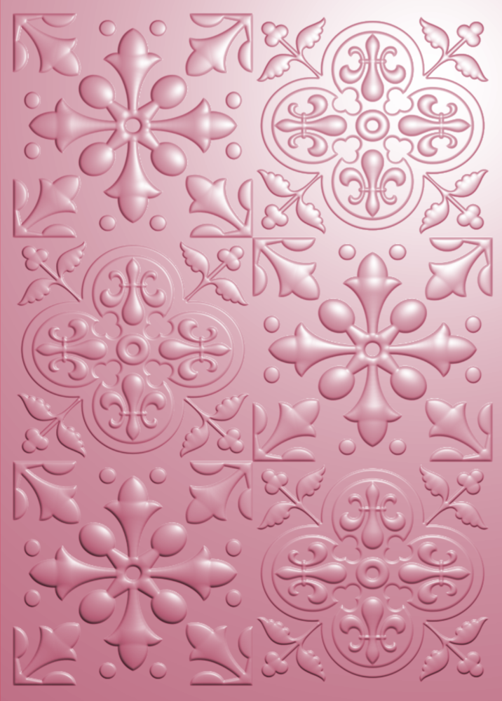 Crafter's Companion Arabian Nights 5x7 Inch 3D Embossing Folder Mosaic Tiles (AN-3D-EF5-MOTA) (DISCONTINUED)
