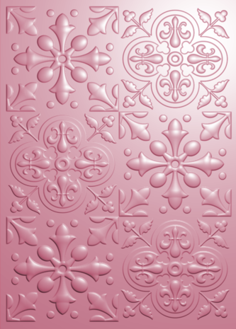 Crafter's Companion Arabian Nights 5x7 Inch 3D Embossing Folder Mosaic Tiles (AN-3D-EF5-MOTA) (DISCONTINUED)