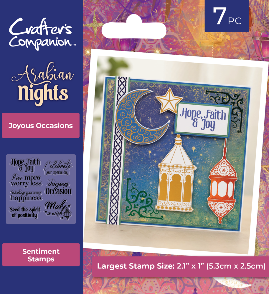 Crafter's Companion Arabian Nights Clear Stamps Joyous Occasions (AN-CA-ST-JOOC) (DISCONTINUED) Crafter's Companion Arabian Nights Clear Stamps Joyous Occasions (AN-CA-ST-JOOC) (DISCONTINUED)