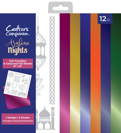 Crafter's Companion Arabian Nights 8x8 Inch Foil Transfers Arabian Nights (AN-FOILTR8-ARNI) (DISCONTINUED)
