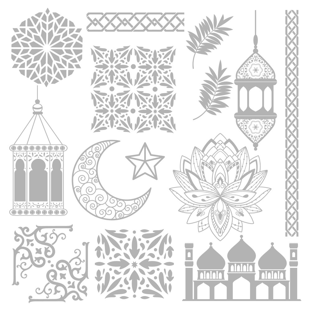 Crafter's Companion Arabian Nights 8x8 Inch Foil Transfers Arabian Nights (AN-FOILTR8-ARNI) (DISCONTINUED)
