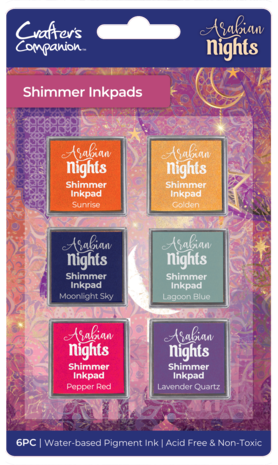 Crafter's Companion Arabian Nights Shimmer Inkpads (6pcs) (AN-IP-SHI)