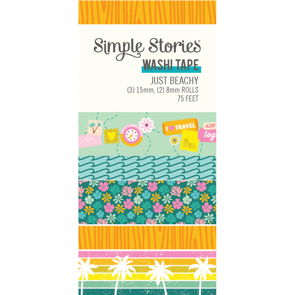 Simple Stories Just Beachy Washi Tape (22329) (DISCONTINUED)