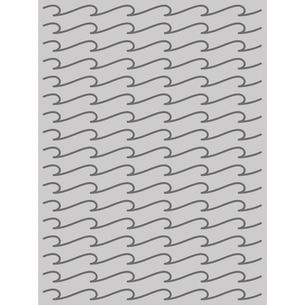 Simple Stories Just Beachy Stencil Beach Waves (22330) (DISCONTINUED)