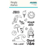 Simple Stories Just Beachy Clear Stamps (22316) (OUTLET)