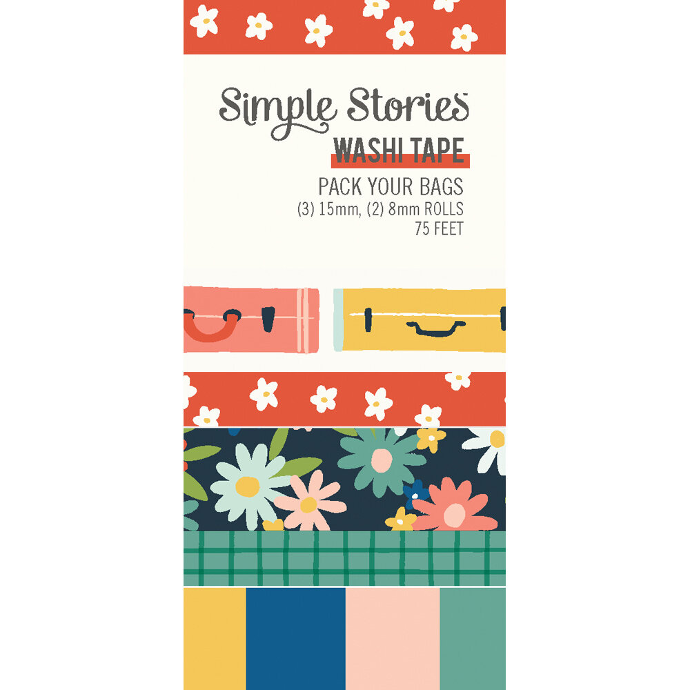 Simple Stories Pack Your Bags Washi Tape (22127) (DISCONTINUED)