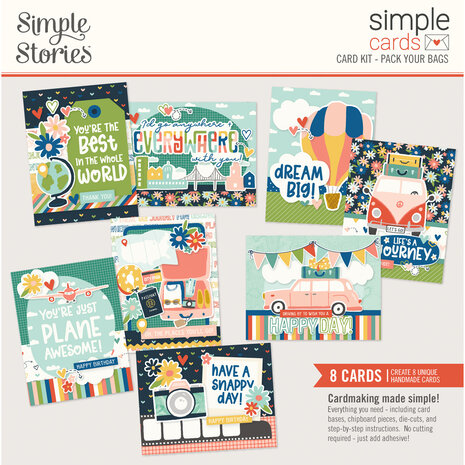 Simple Stories Pack Your Bags Simple Cards Kit (22130) (DISCONTINUED)