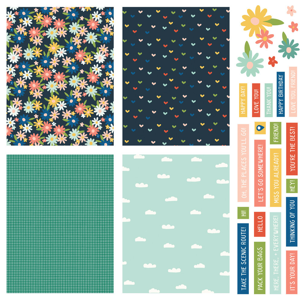 Simple Stories Pack Your Bags Simple Cards Kit (22130) (DISCONTINUED)