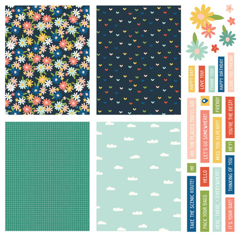 Simple Stories Pack Your Bags Simple Cards Kit (22130) (DISCONTINUED)