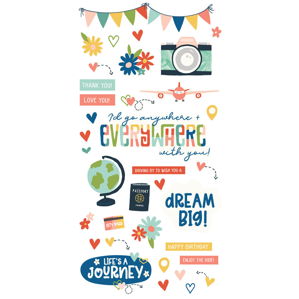 Simple Stories Pack Your Bags Simple Cards Kit (22130) (DISCONTINUED)