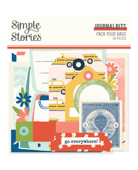 Simple Stories Pack Your Bags Journal Bits & Pieces (22119) (DISCONTINUED)