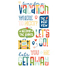 Simple Stories Pack Your Bags Foam Stickers (22124) (DISCONTINUED)