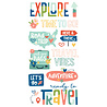 Simple Stories Pack Your Bags Foam Stickers (22124) (DISCONTINUED)