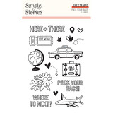 Simple Stories Pack Your Bags Clear Stamps (22116) (DISCONTINUED)