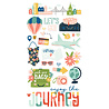Simple Stories Pack Your Bags Chipboard Stickers (22117) (DISCONTINUED)