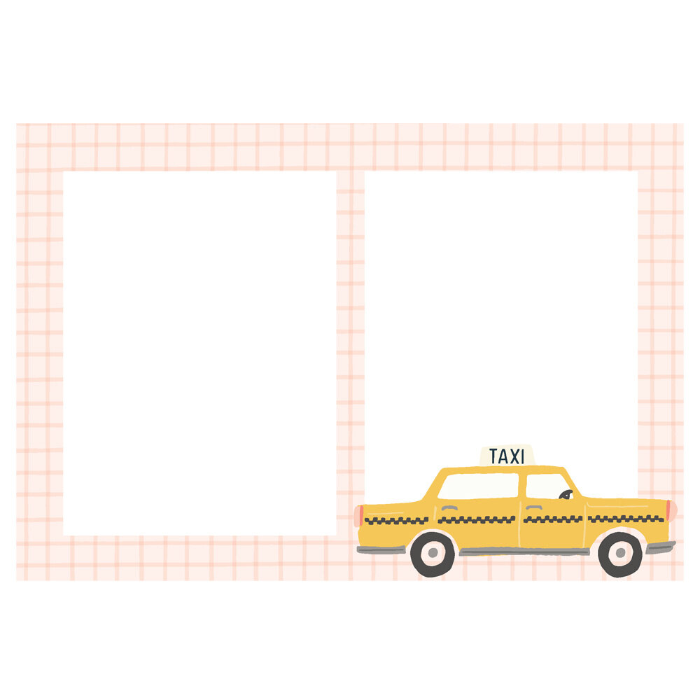 Simple Stories Pack Your Bags Chipboard Frames (22123) (DISCONTINUED)