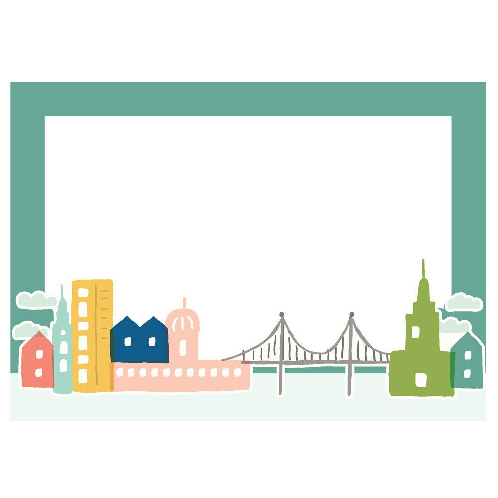 Simple Stories Pack Your Bags Chipboard Frames (22123) (DISCONTINUED)