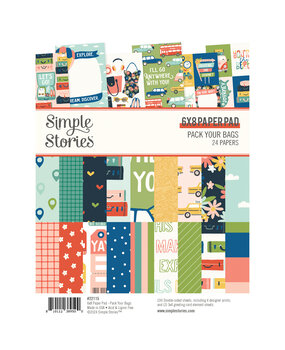 Simple Stories Pack Your Bags 6x8 Inch Paper Pad (22115) (DISCONTINUED)