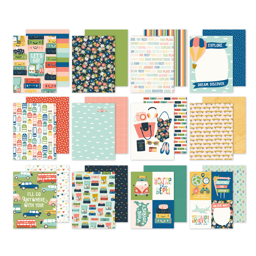 Simple Stories Pack Your Bags 6x8 Inch Paper Pad (22115) (DISCONTINUED)