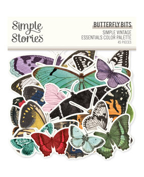 Simple Stories Simple Vintage Essentials Color Palette Butterfly Bits & Pieces (22231) (DISCONTINUED)