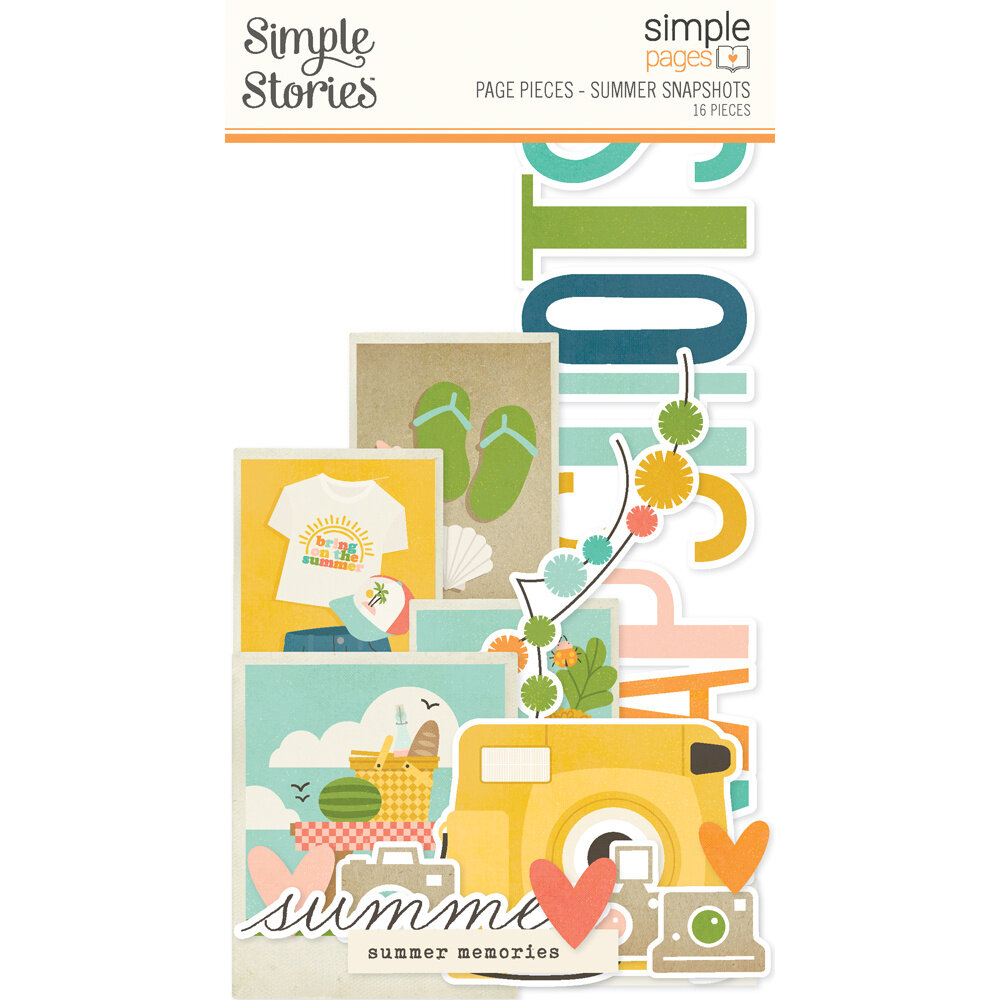Simple Stories Summer Snapshots Simple Pages Pieces (22031) (DISCONTINUED)