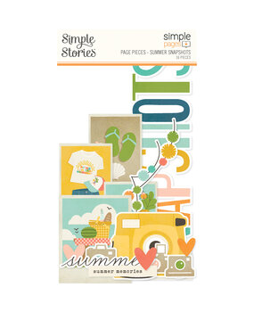 Simple Stories Summer Snapshots Simple Pages Pieces (22031) (DISCONTINUED)