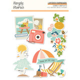 Simple Stories Summer Snapshots Layered Chipboard Stickers (22023) (DISCONTINUED)