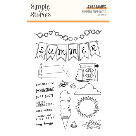 Simple Stories Summer Snapshots Clear Stamps (22016) (DISCONTINUED)