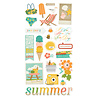Simple Stories Summer Snapshots Chipboard Stickers (22017) (DISCONTINUED)