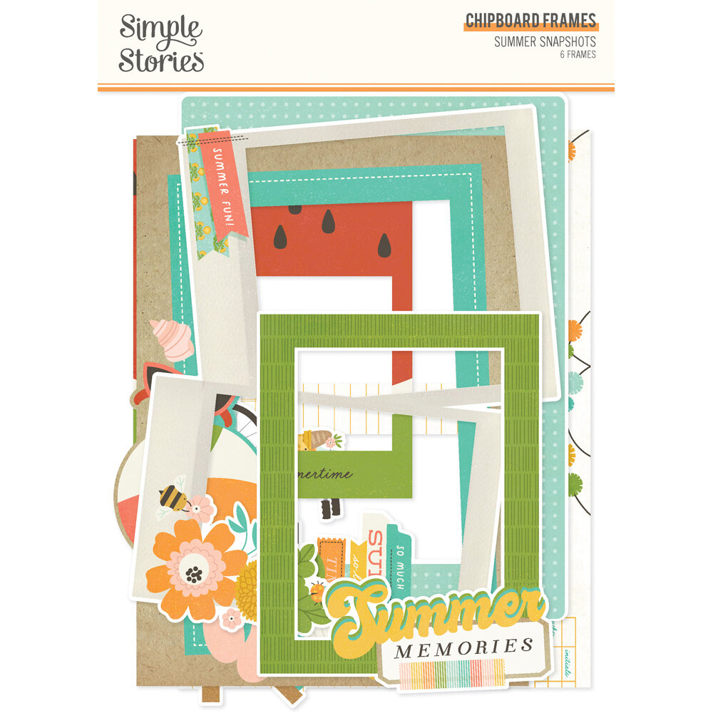 Simple Stories Summer Snapshots Chipboard Frames (22025) (DISCONTINUED)